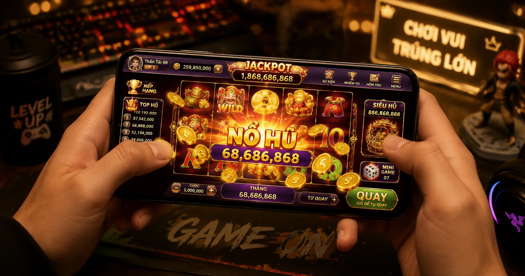 Nổ hũ rút tiền mặt – Xu hướng hấp dẫn trong cộng đồng game online Việt Nam - image 2 Nổ hũ rút tiền mặt – Xu hướng hấp dẫn trong cộng đồng game online Việt Nam - image 2